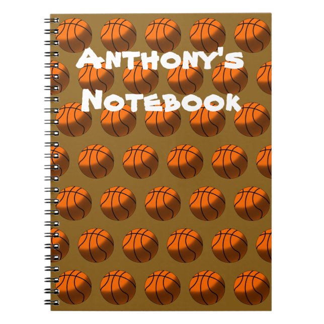 Basketball Spiral Notebook (Front)