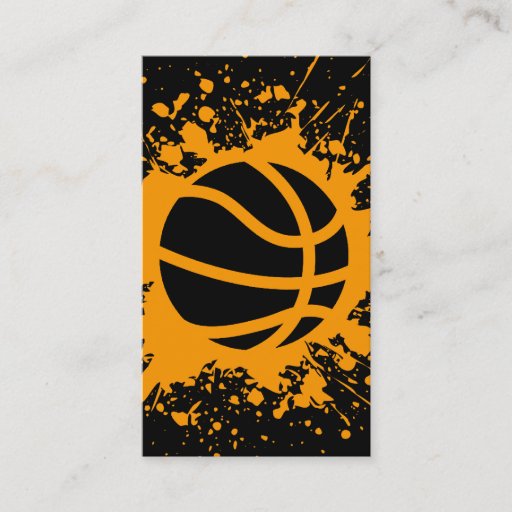 Customizable basketball splatz business cards