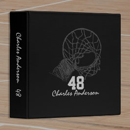 Basketball Sport Album Dark Series Edition 3 Ring Binder