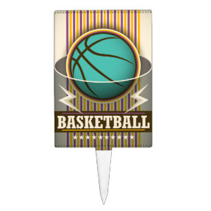 Basketball Sport Ball Game Cool Cake Topper