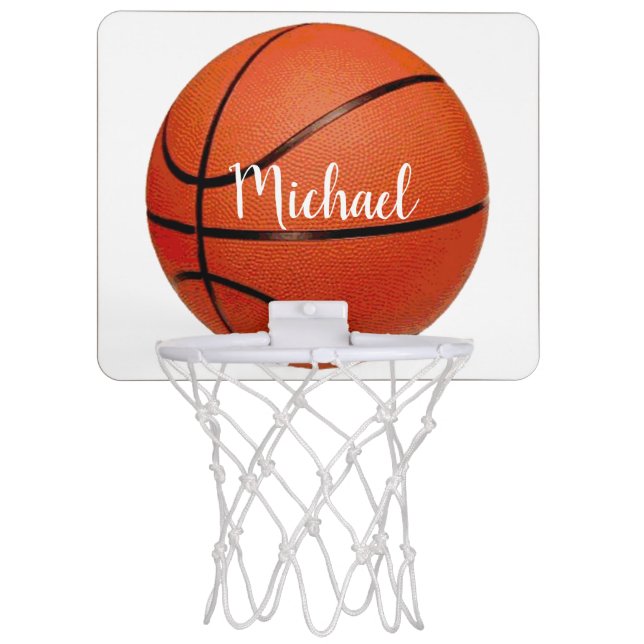 Basketball Sport - Basket Ball Your Name Mini Basketball Hoop (Front)