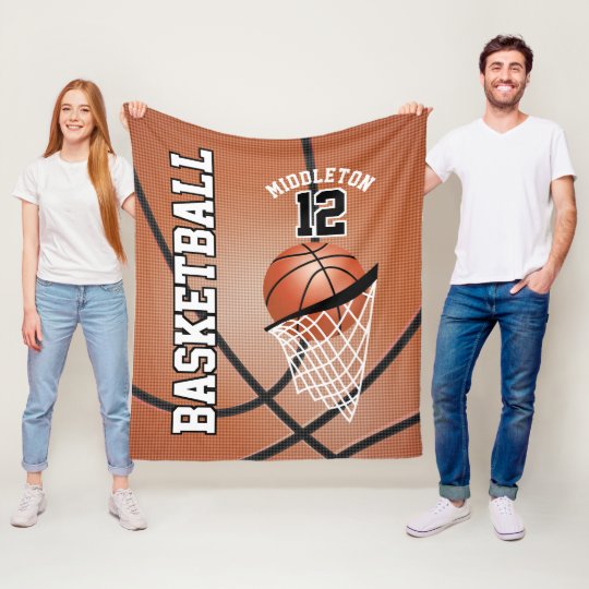 Basketball Sport Design Fleece Blanket