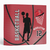 Basketball Sport  | DIY Name and Number - Red