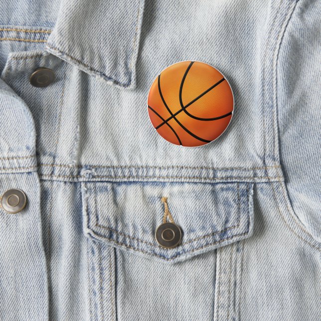 Basketball Sport Fan | Cool Button (In Situ)