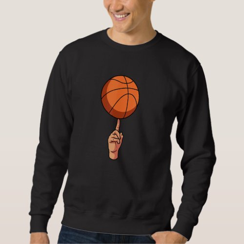 Basketball Sport Player  Hoops Streetball Baller B Sweatshirt