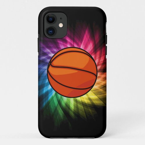 Basketball Sport rainbow iPhone 11 Case