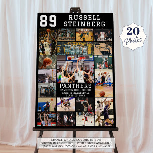 Basketball Sport Senior Night 20 Photos Graduation Foam Board