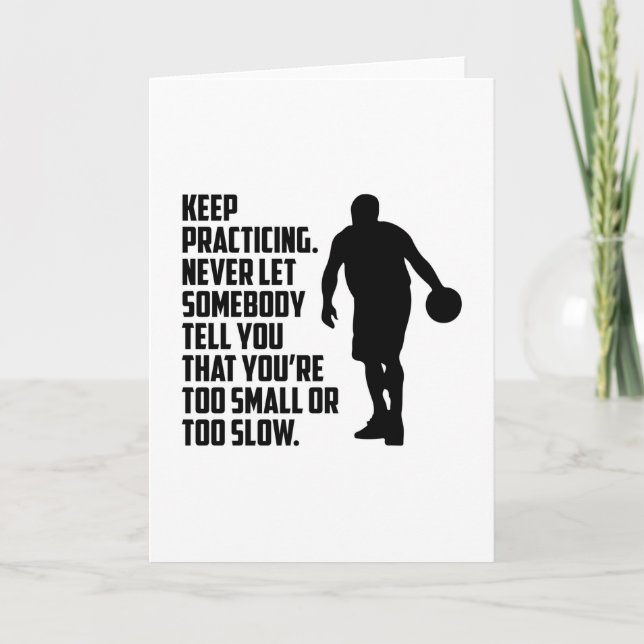 Basketball Sports Basketball Player Team Fan Gift Card (Front)