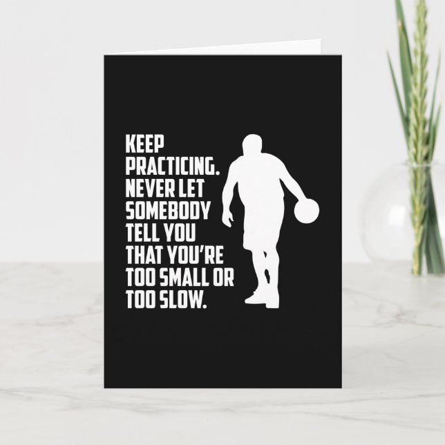 Basketball Sports Basketball Player Team Gift Idea Card (Front)