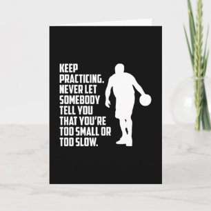 Basketball Sports Basketball Player Team Gift Idea Card