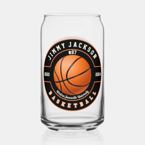 Basketball Sports Beer Can Glass Drinkware