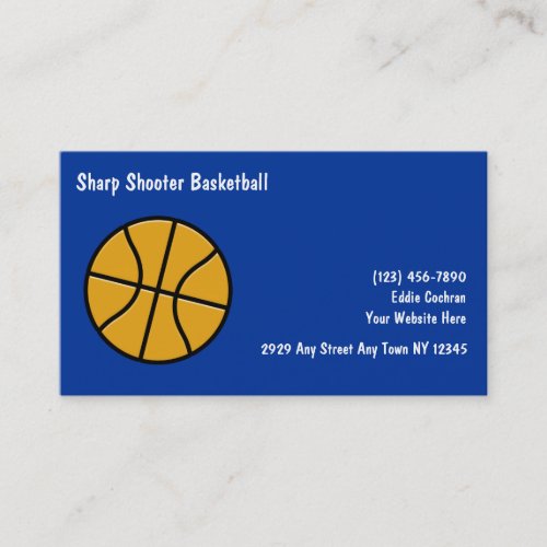 Basketball Sports Business Cards