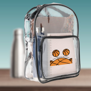 Basketball Sports Clear Backpack