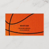 Basketball Sports Coach business card (Back)