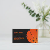Basketball Sports Coach business card (Standing Front)