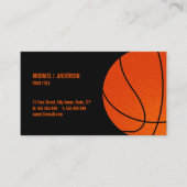 Basketball Sports Coach business card (Front)