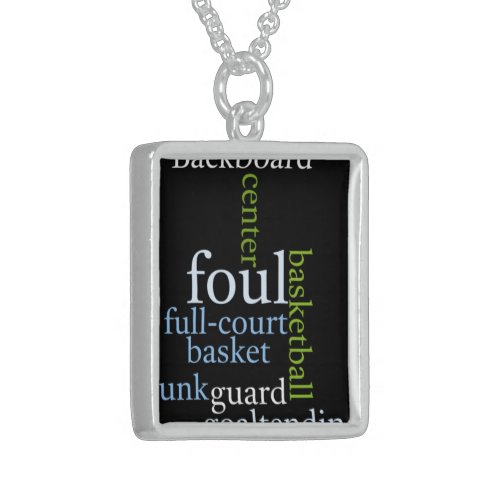 Basketball Sports Fanaticjpg Sterling Silver Necklace