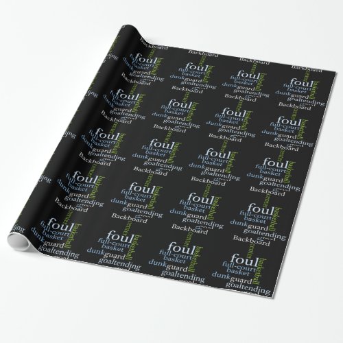Basketball Sports Fanaticjpg Wrapping Paper