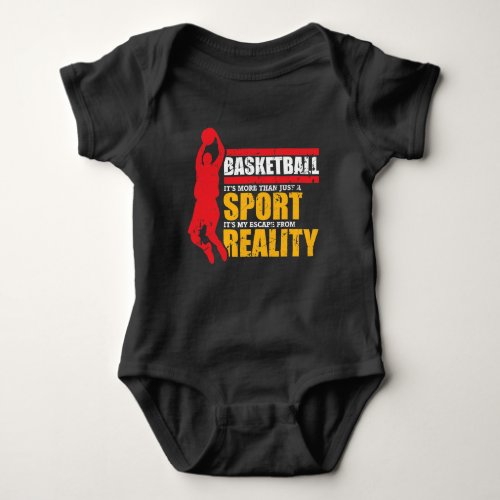 Basketball Sports _ Funny Basketball Sayings Baby Bodysuit