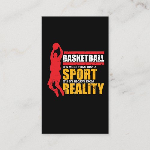 Basketball Sports _ Funny Basketball Sayings Business Card
