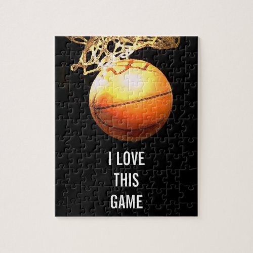 Basketball _ Sports Illustration Art Jigsaw Puzzle