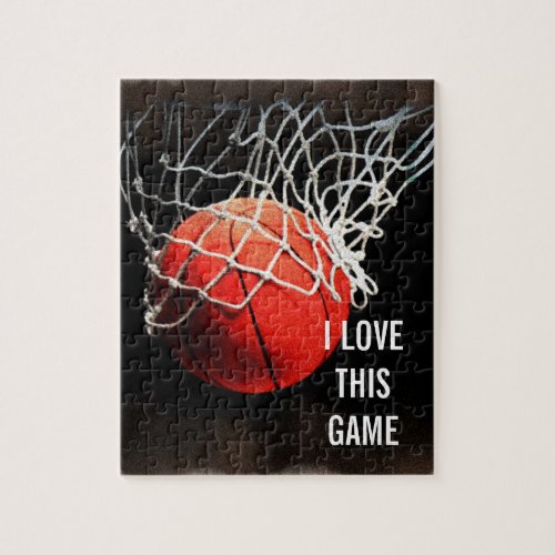 Basketball _ Sports Illustration Art Jigsaw Puzzle