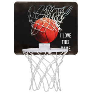 Basketball - Sports Illustration Art Mini Basketball Hoop
