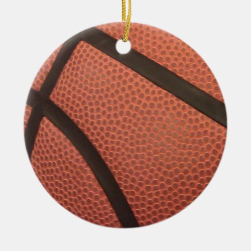 Basketball Sports Image Ceramic Ornament