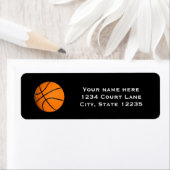 Basketball Sports Party Invitation Address Labels (Insitu)