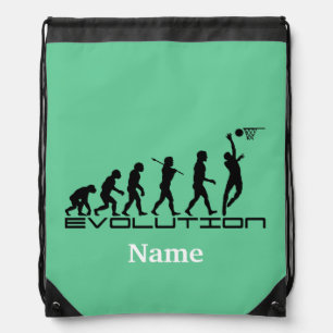 Basketball Sports Personalized Drawstring Bag