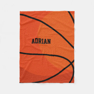 Basketball Sports Personalized Fleece Blanket