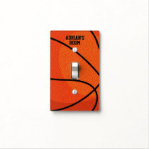 Basketball Sports Personalized Kids Bedroom Light Switch Cover