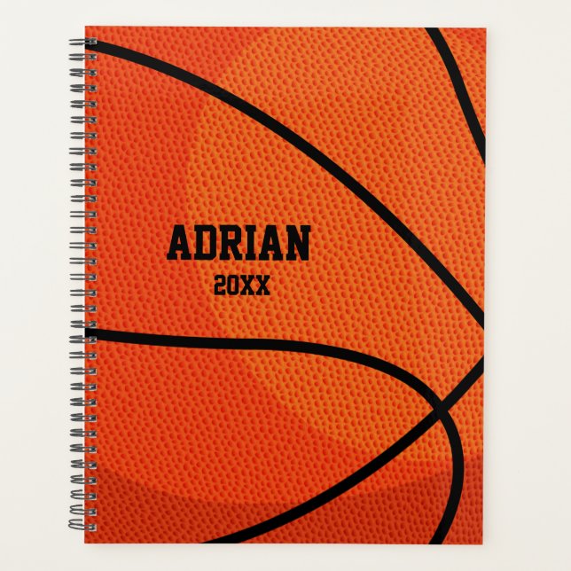 Basketball Sports Personalized  Planner (Front)