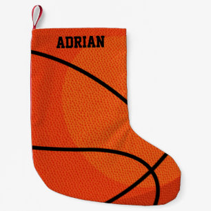 Basketball Sports Personalized Small Christmas Stocking