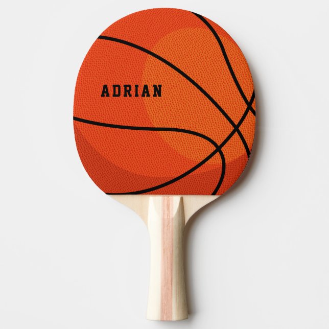 Basketball Sports Personalized Table Tennis Ping Pong Paddle (Front)