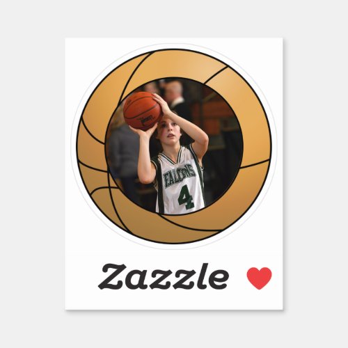 Basketball Sports Photo Sticker