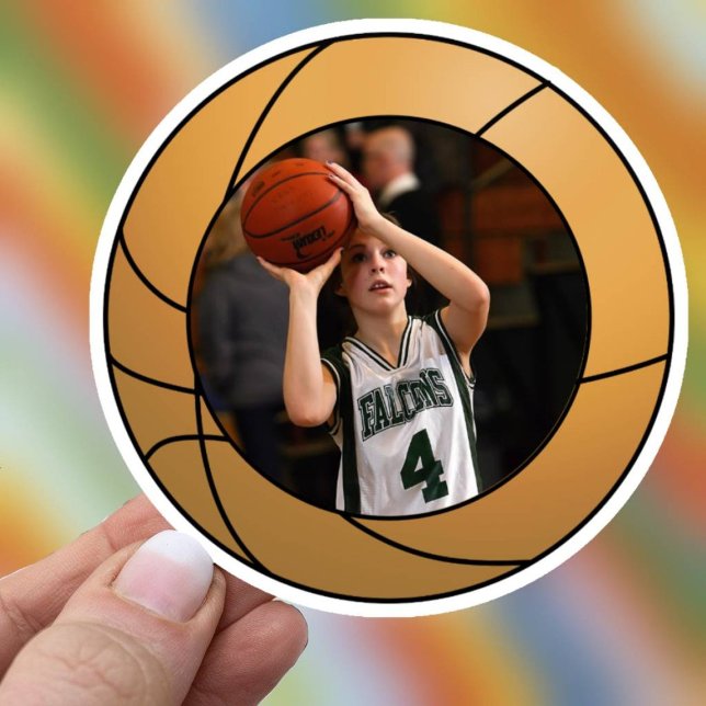 Basketball Sports Photo Sticker (Photo Basketball Sticker)