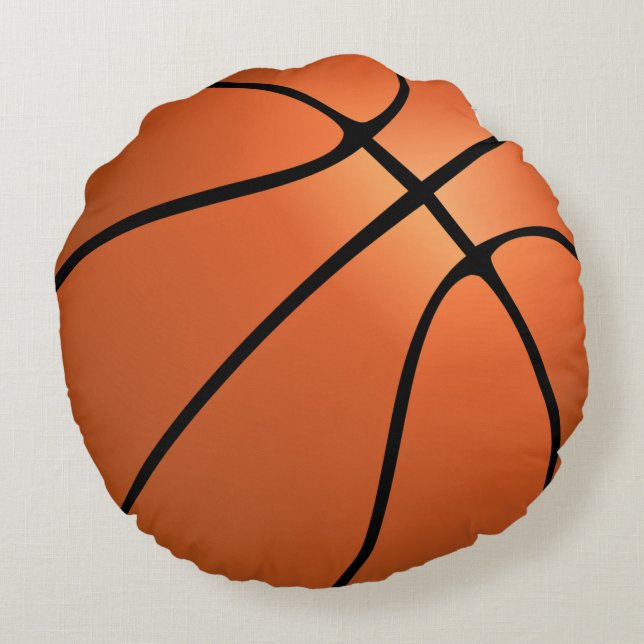 Basketball - Sports Round Pillow (Back)