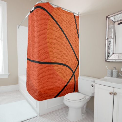 Basketball Sports Shower Curtain