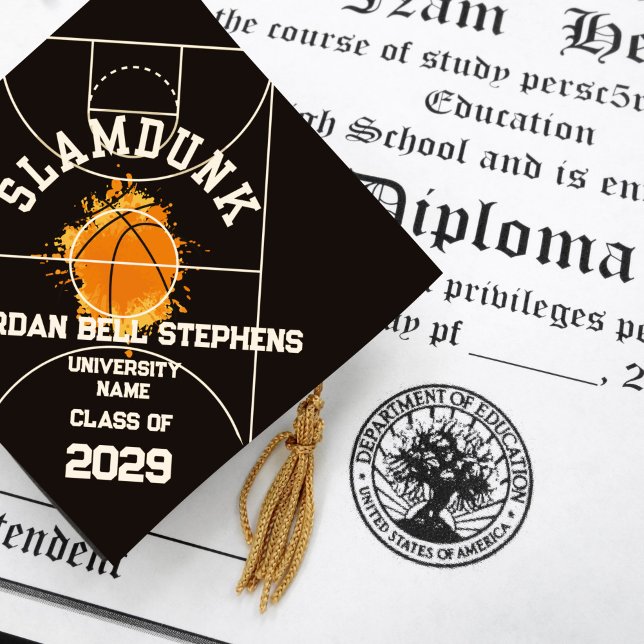 Basketball Sports Team Graduation Cap Topper (Creator Uploaded)