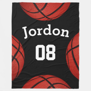 Basketball Sports Team Personalized Name blanket