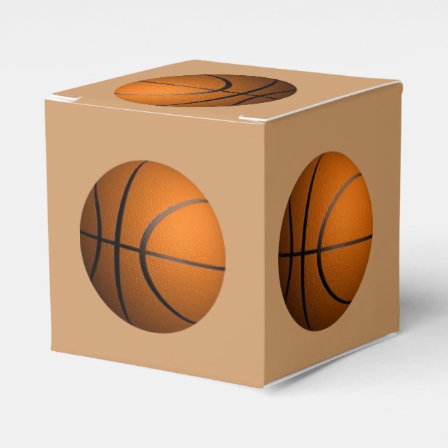 Basketball Sports Theme Favor Boxes (Front Side)