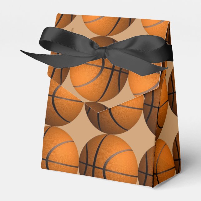 Basketball Sports Theme Favor Boxes (Front Side)