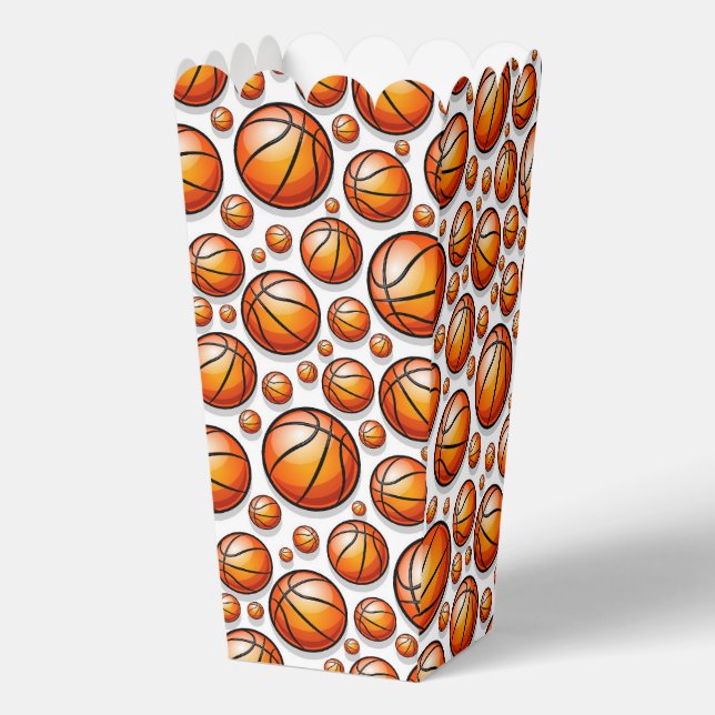 Basketball sports tiled pattern  favor boxes (Front)