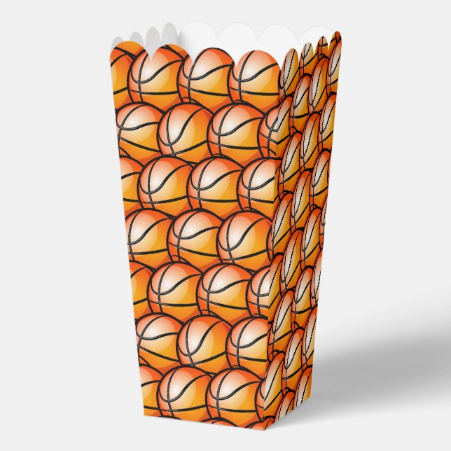 Basketball sports tiled pattern  favor boxes (Front)