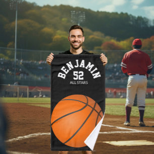 Basketball sports towel, coach bath towel