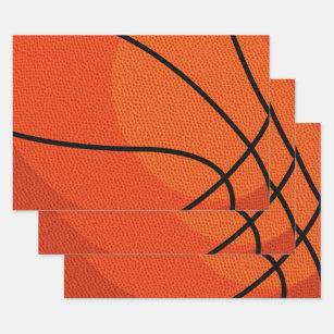 Basketball Sports  Wrapping Paper Sheets
