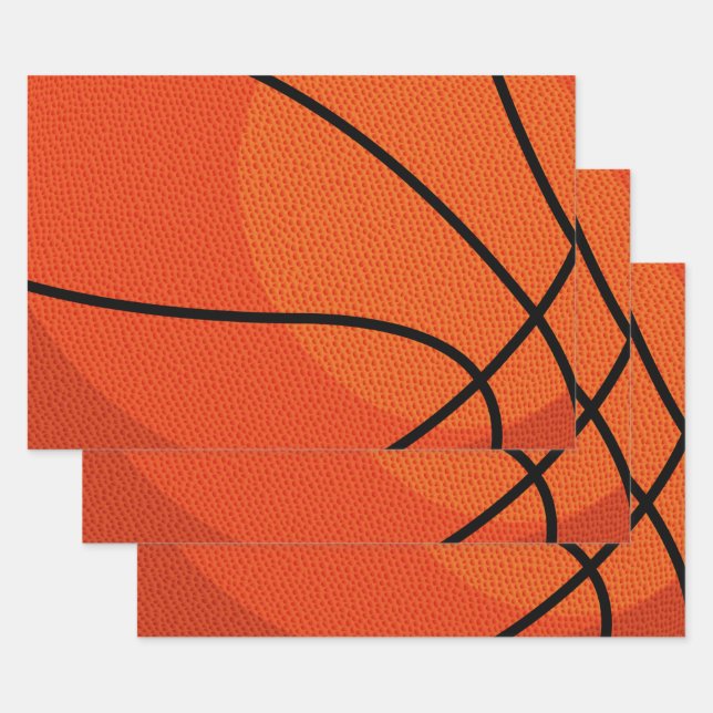 Basketball Sports  Wrapping Paper Sheets (Set)