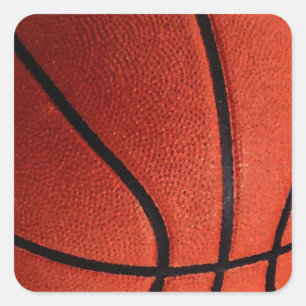 Basketball Square Sticker