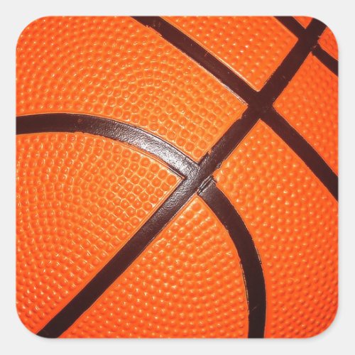 Basketball Square Sticker